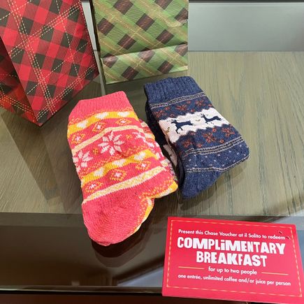 Socks received from Kimpton Hotel Vintage Portland for the password surprise
