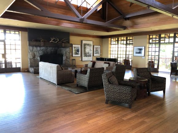 Sunset Lounge "indoor" area (fireplaces on either side of the room)