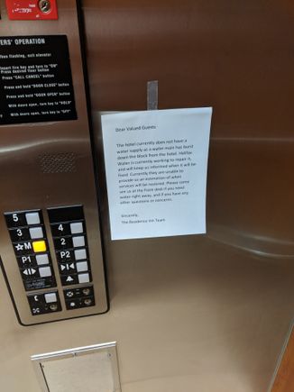 Notice about water outage