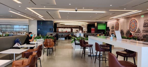 In front of the dining area