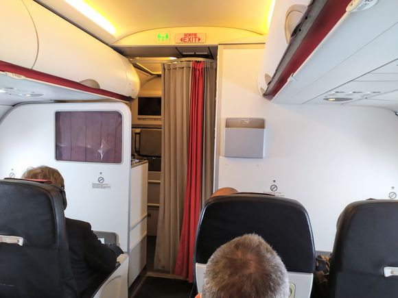Business class cabin AMS-CDG