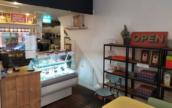 Interior of The Toast Room coffee shop in south Bristol 