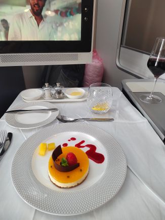 Passion fruit dessert