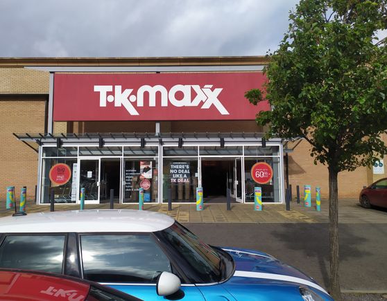 Façade of the TK-maxx store in Perth
