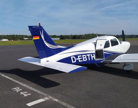 Our aircraft for the flight to Stadtlohn-Vreden 