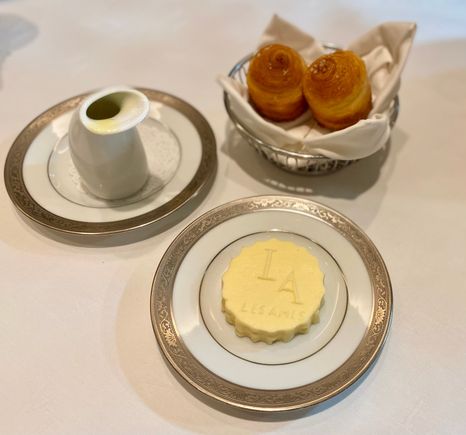 Some of the breads with French butter & jus