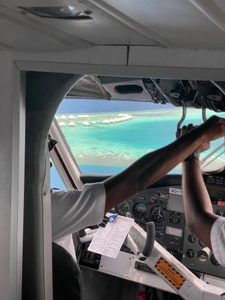 View through the cockpit - it didn't provide the best views