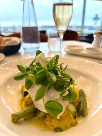 Main - Butter poached Halibut. Very good!