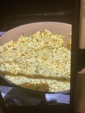 Extraordinary powdered scrambled eggs 🥚 
So dry they could give traction in an ice storm for your tires 