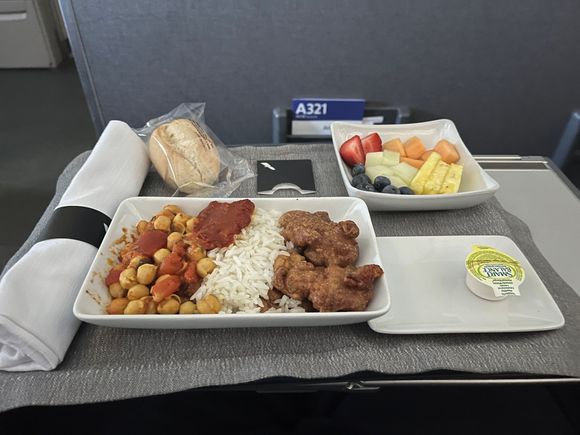 American Airlines Asian Vegetarian Breakfast MCO-PHX