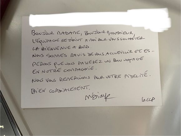 They also asked food orders in iPad sequence. Had pre-ordered just in case but still very nice :)