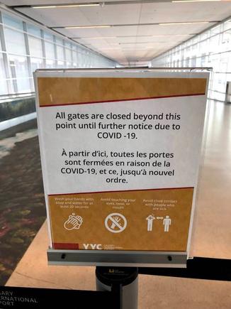 No access to most gates at the Transborder Area