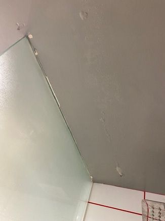 ceiling and shower need repairs