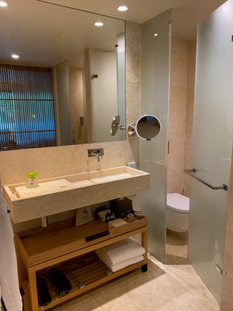Vanity and Toilet. 