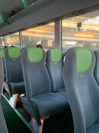 The bus was comfortable