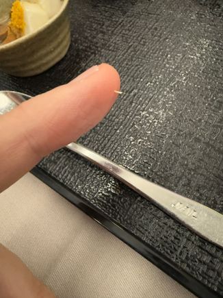 first time getting a splinter from wooden chopsticks