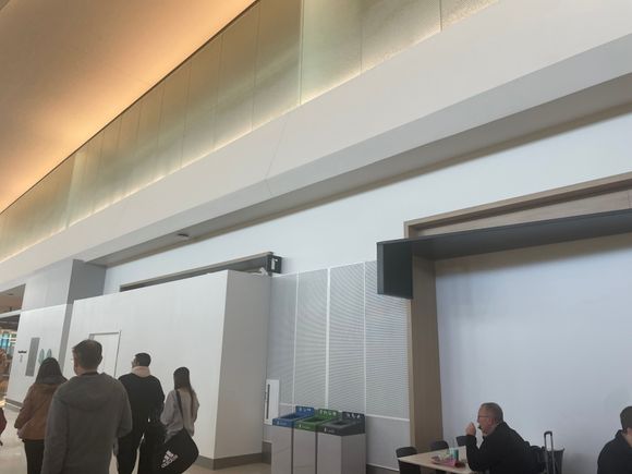 So it looks like this will be the new Alaska Lounge at T1. entrance at the bottom and the lounge upstairs with the frosted glass.