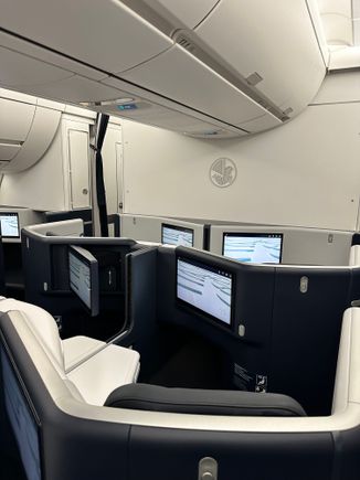 Love the new A359 airy interior and design. This was  F-HUVBs 103rd revenue flight. 