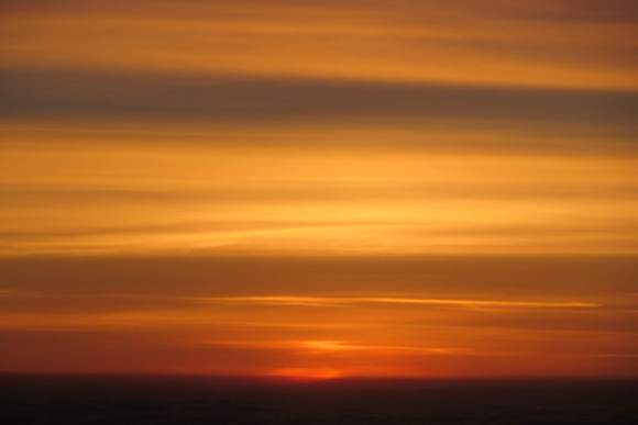 Sunset from the air