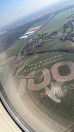 Saw this on my flight today from BER.. probably part of this upcoming anniversary flight 😅