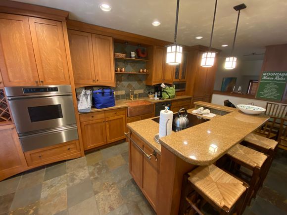 Kitchen felt the most updated in the space (that’s a relative comment!)