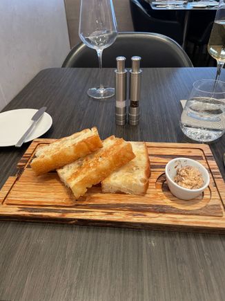 Focaccia bread; skippable.
