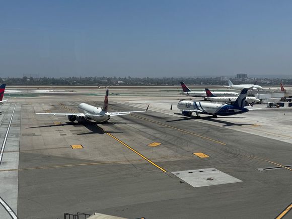 LAX at the Sky Club. Heading to Tampa. 