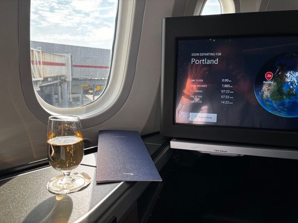 Welcome glass of bubbly!