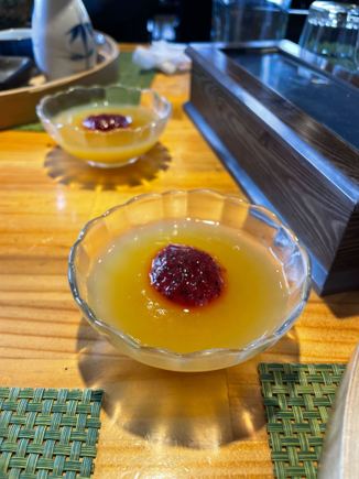 Mango "jelly" made from agar agar