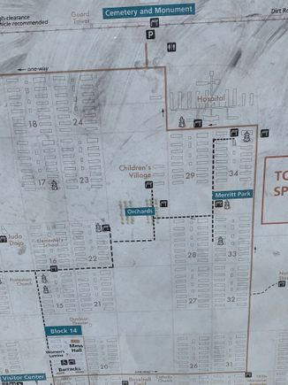 Map of the facility. Most things are gone. 