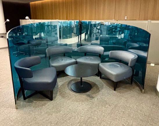 Several of these booth type areas available 