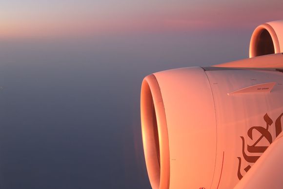 EK150 just before landing in DXB...