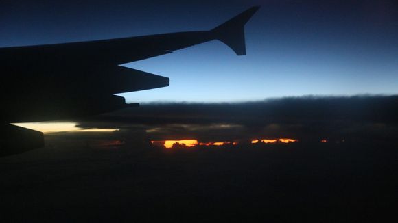 And last daylight over Indian Ocean