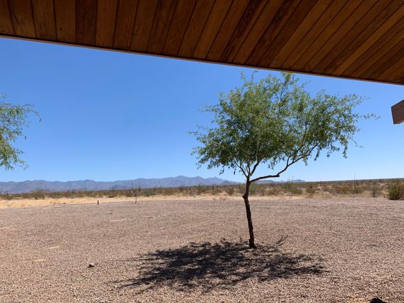 Picnic Lunch view at the AZ Welcome Center on I40