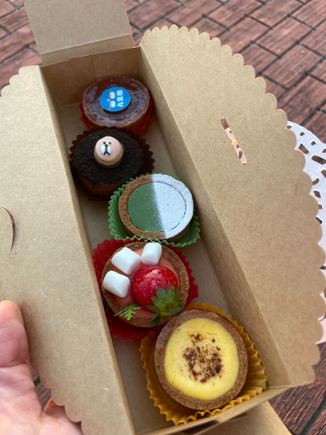 Various mini-tarts - matcha, strawberry, oreo, and a few others which I can't remember