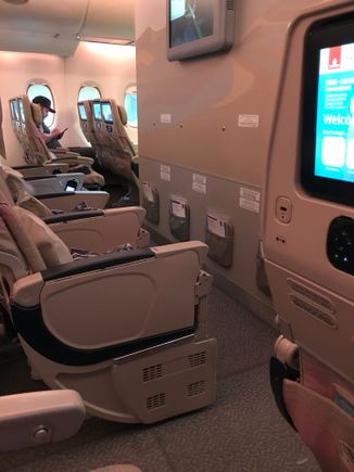 More shots of empty seats. The cabin I was in had at least 3 seats for every person!