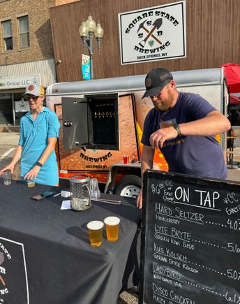 Square State Brewing Co tap cart