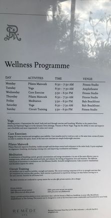 Planned Fitness Activities