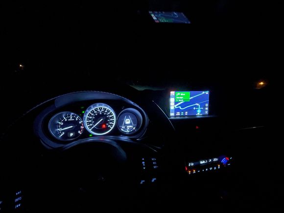 Night time driver view 