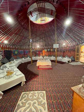We stayed in a Yurt camp. This was the dinning room, unfortunately I forgot to take a photo of my room :(