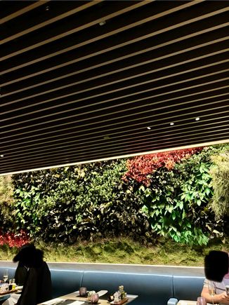 Singaporean solar-punk aesthetic fully on display in the dining room