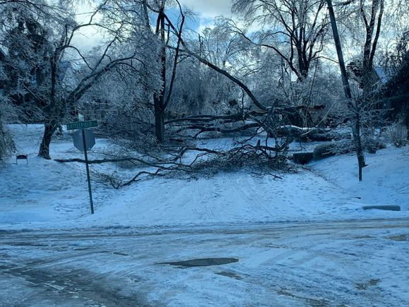 Blocked roads in the neighborhood 