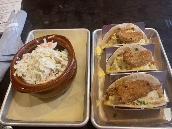 Chicken tinga tacos. 6/10