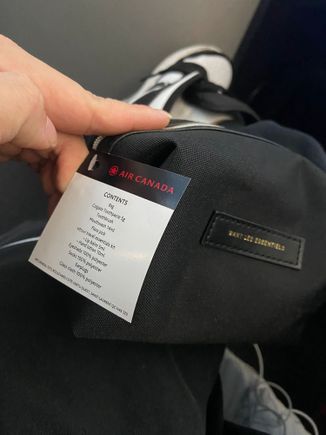 amazing contents for 3 hour redeye, plus solid bag