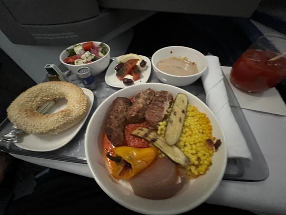 The Beef Kebob and accouterments 
