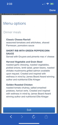 If you ever see this screen, don’t make my mistake and just stick to the short rib!!
