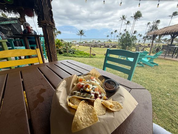 Fish tacos at lunch