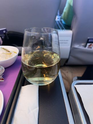 Wine glass of champers