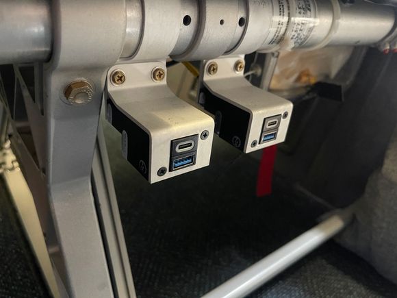 USB-A and C outlets at every seat