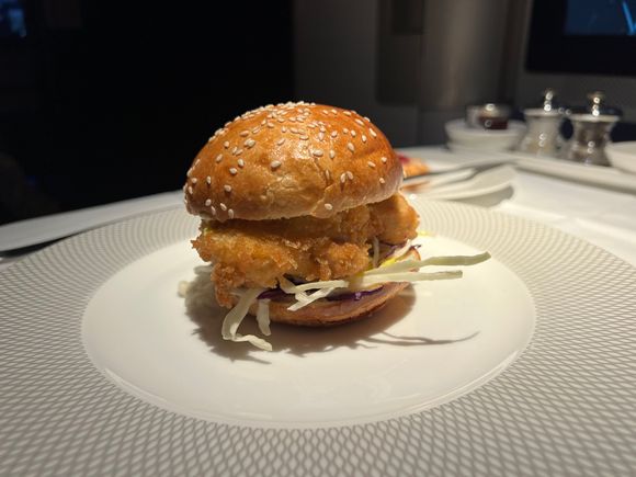 amazing katsu burger from light meal menu